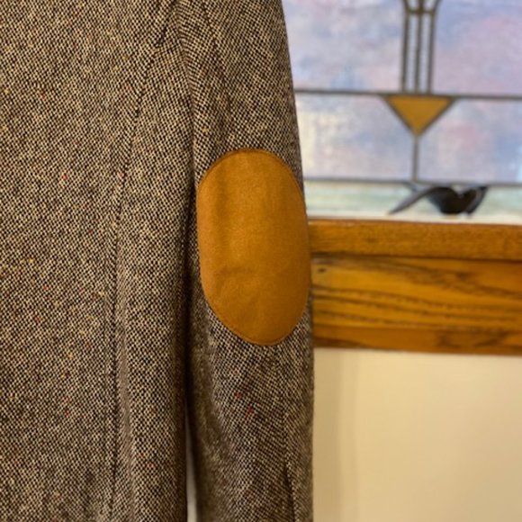 Topshop Tweed Blazer with Suede Elbow Patches - Picture 4 of 8